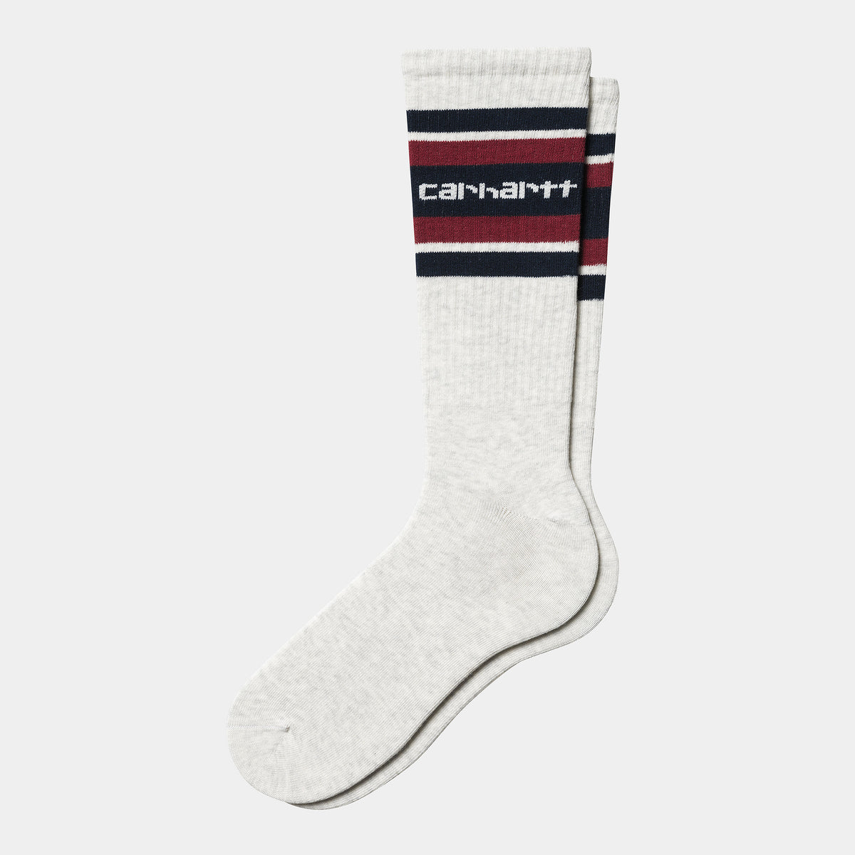 Carhartt WIP Connors Socks - Ash Heather / Air Force Blue / Scarlet