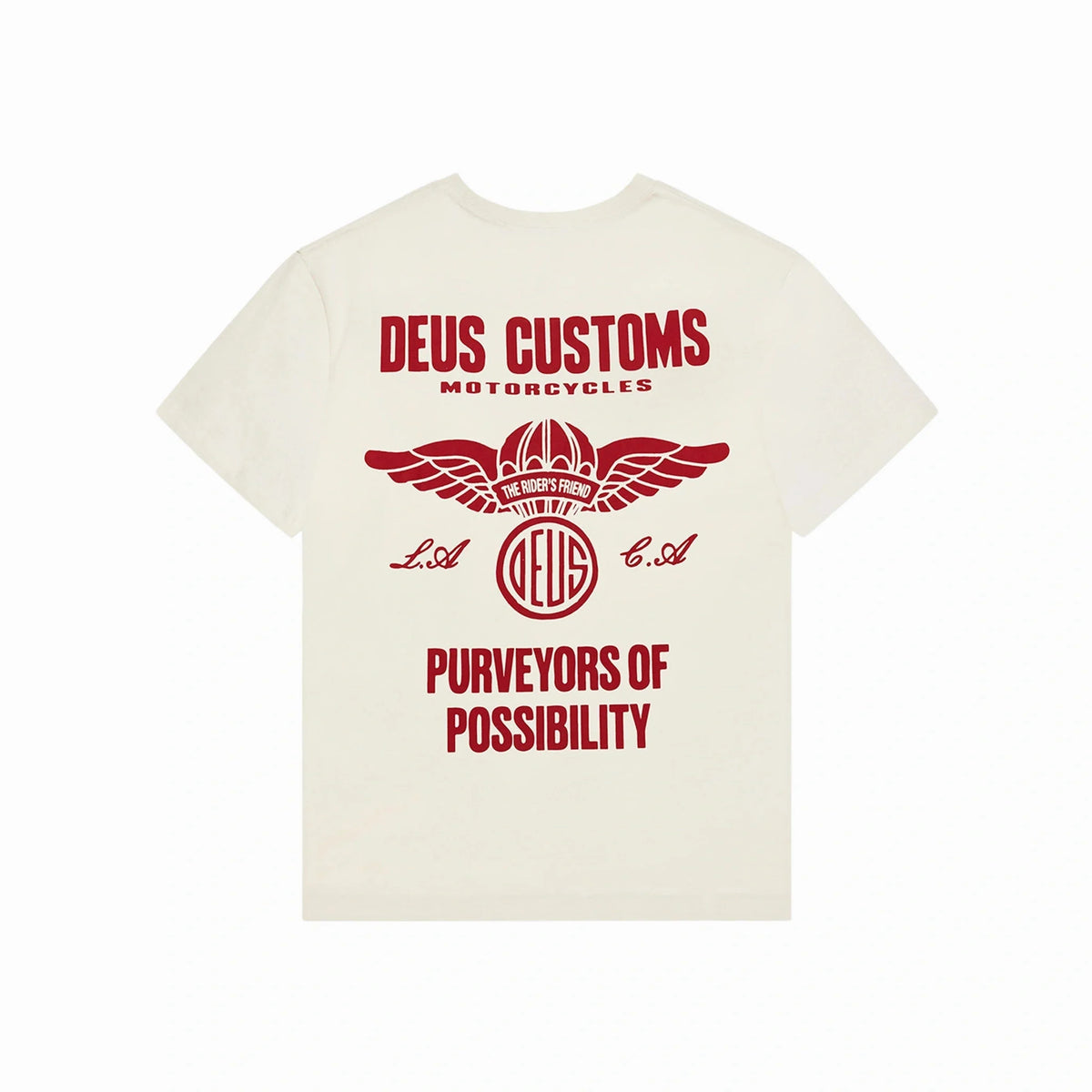 Deus Cutaway T-Shirt - Vintage White