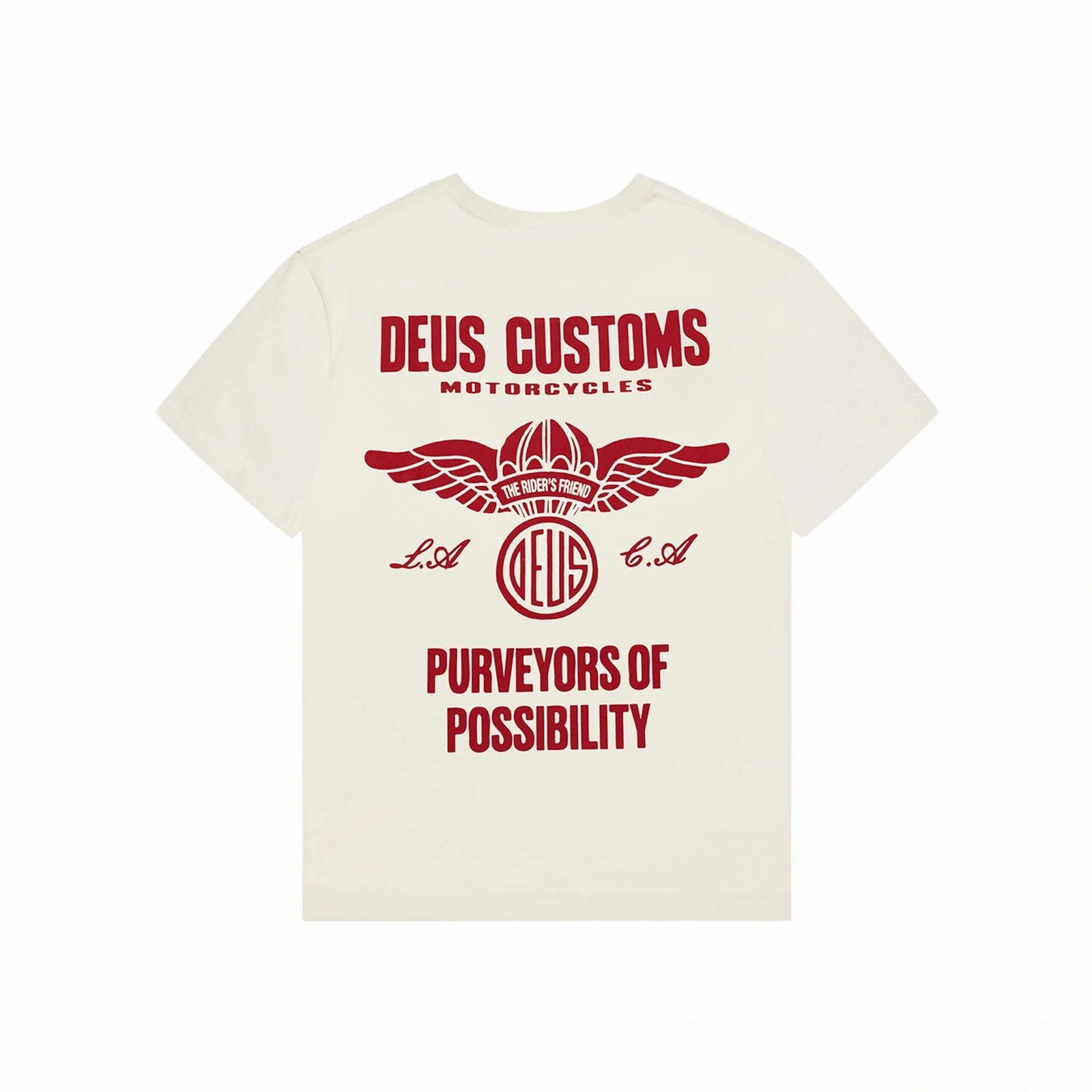 Deus Cutaway T-Shirt - Vintage White