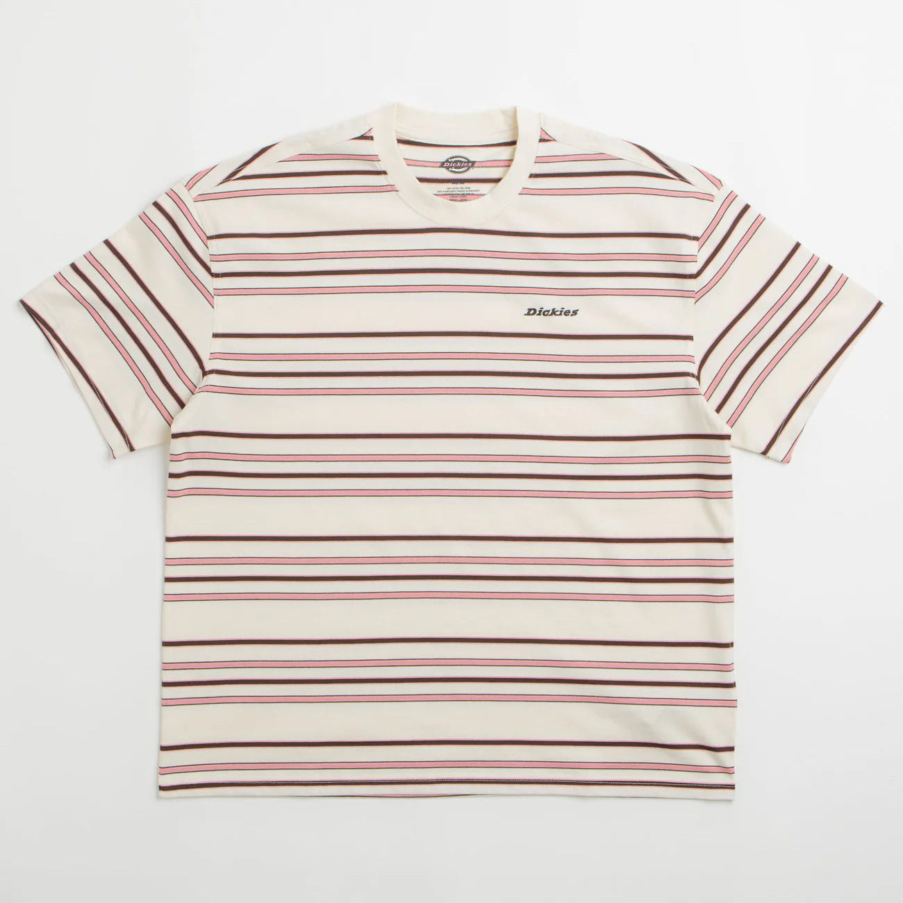 Dickies East Liberty Stripe T-Shirt - Egret