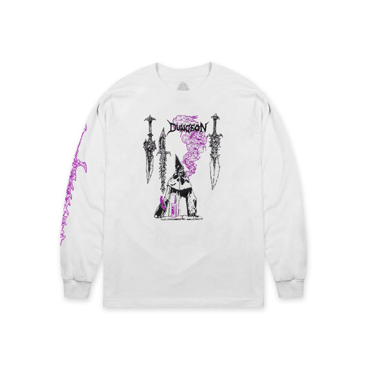 Dungeon Spell Caster LS T-Shirt - White