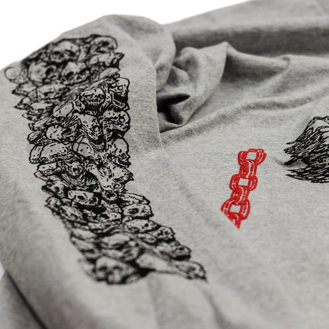 Dungeon Tyranny LS T-Shirt - Grey Marl