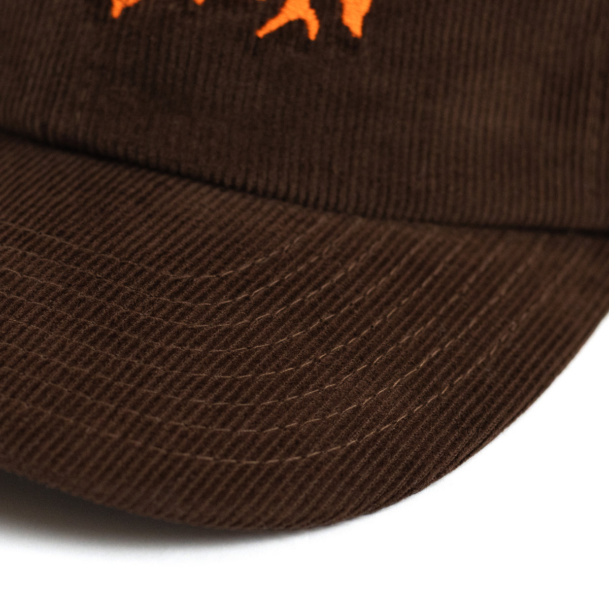 Dungeon Cord Embroidered Cap - Chocolate / Orange