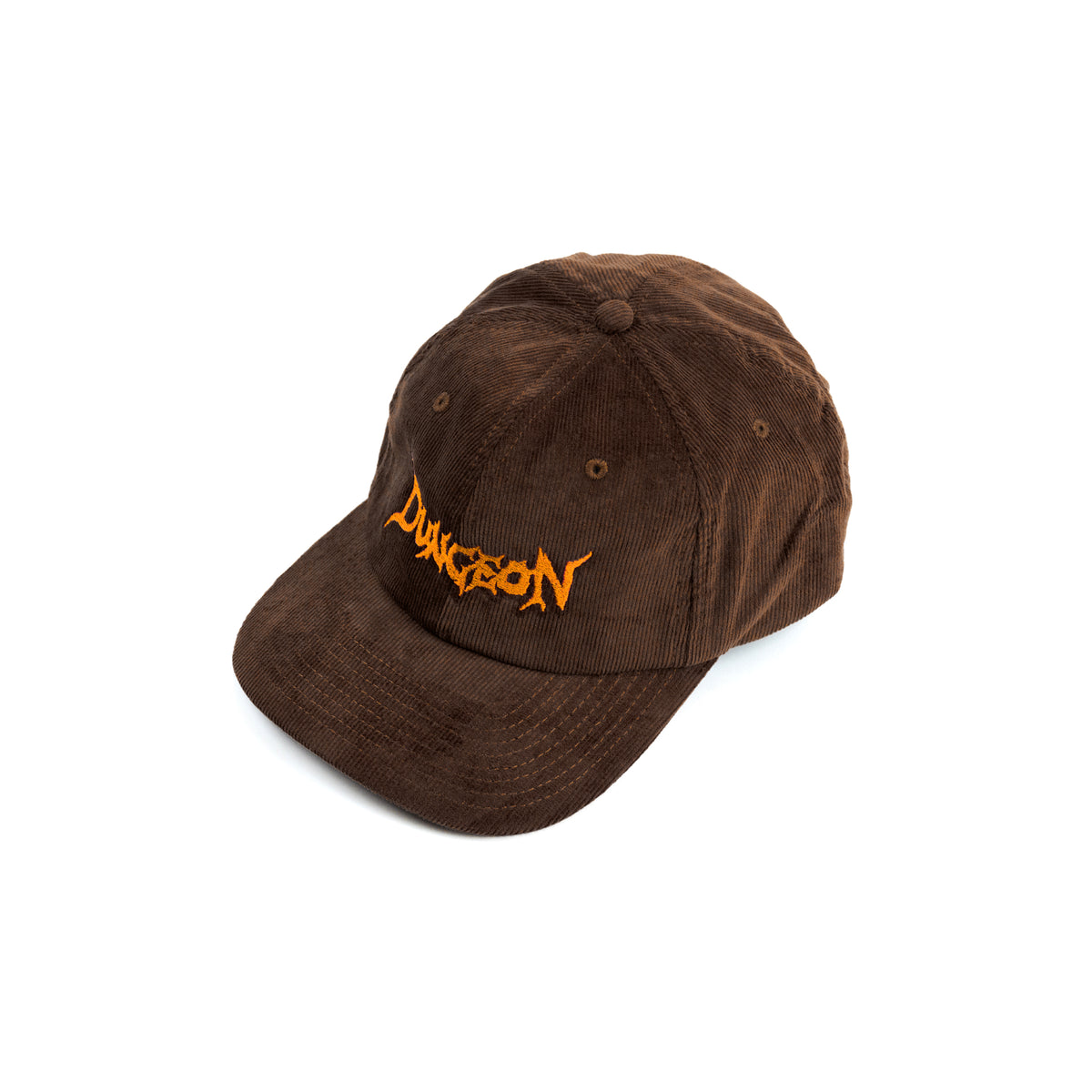 Dungeon Cord Embroidered Cap - Chocolate / Orange