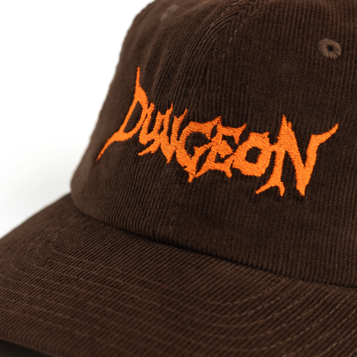 Dungeon Cord Embroidered Cap - Chocolate / Orange