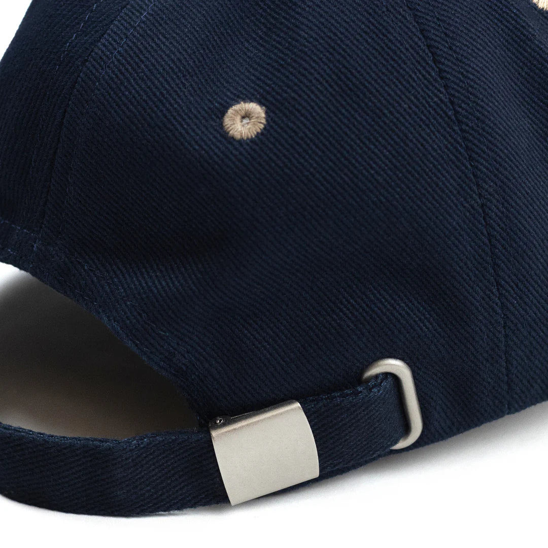 Dungeon Canvas Embroidered Cap - Navy / Taupe