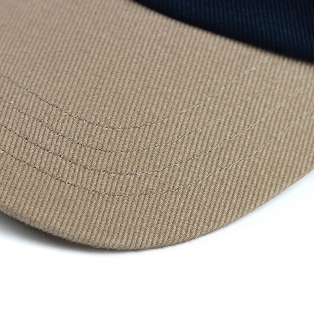 Dungeon Canvas Embroidered Cap - Navy / Taupe