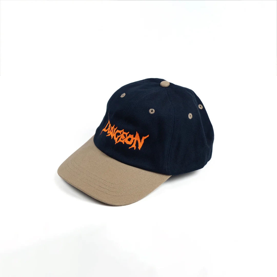 Dungeon Canvas Embroidered Cap - Navy / Taupe