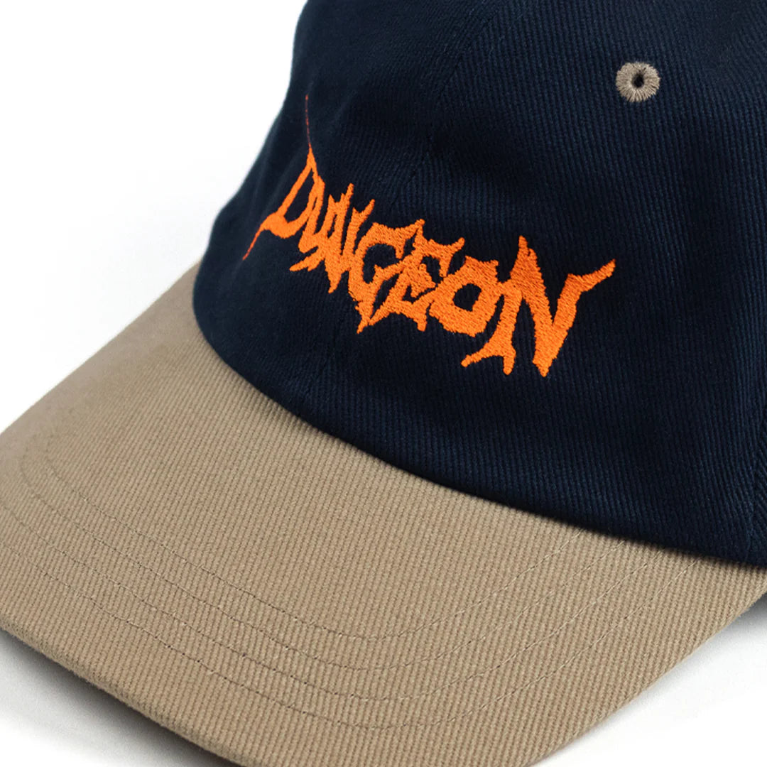 Dungeon Canvas Embroidered Cap - Navy / Taupe