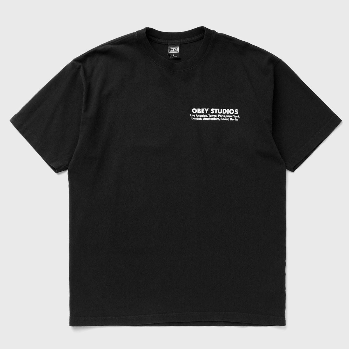 Obey Studios Eye T-Shirt - Jet Black