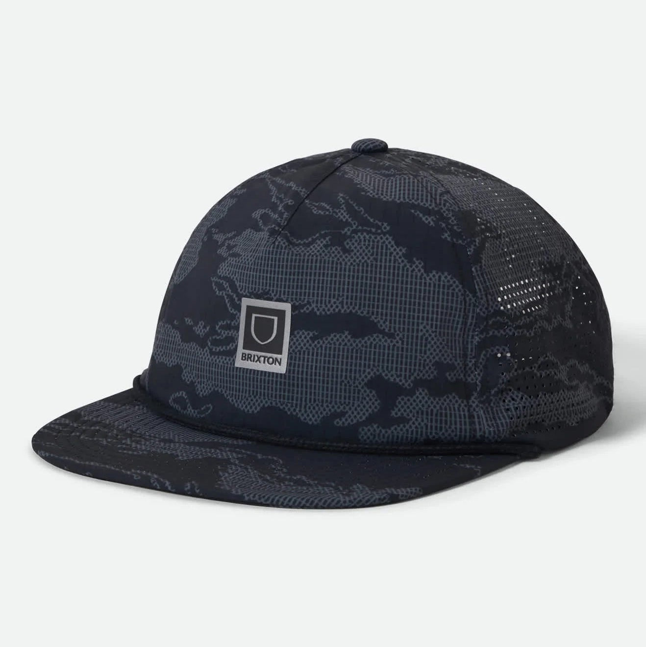 Brixton Journey Performance Snapback - Black Tiger Camo