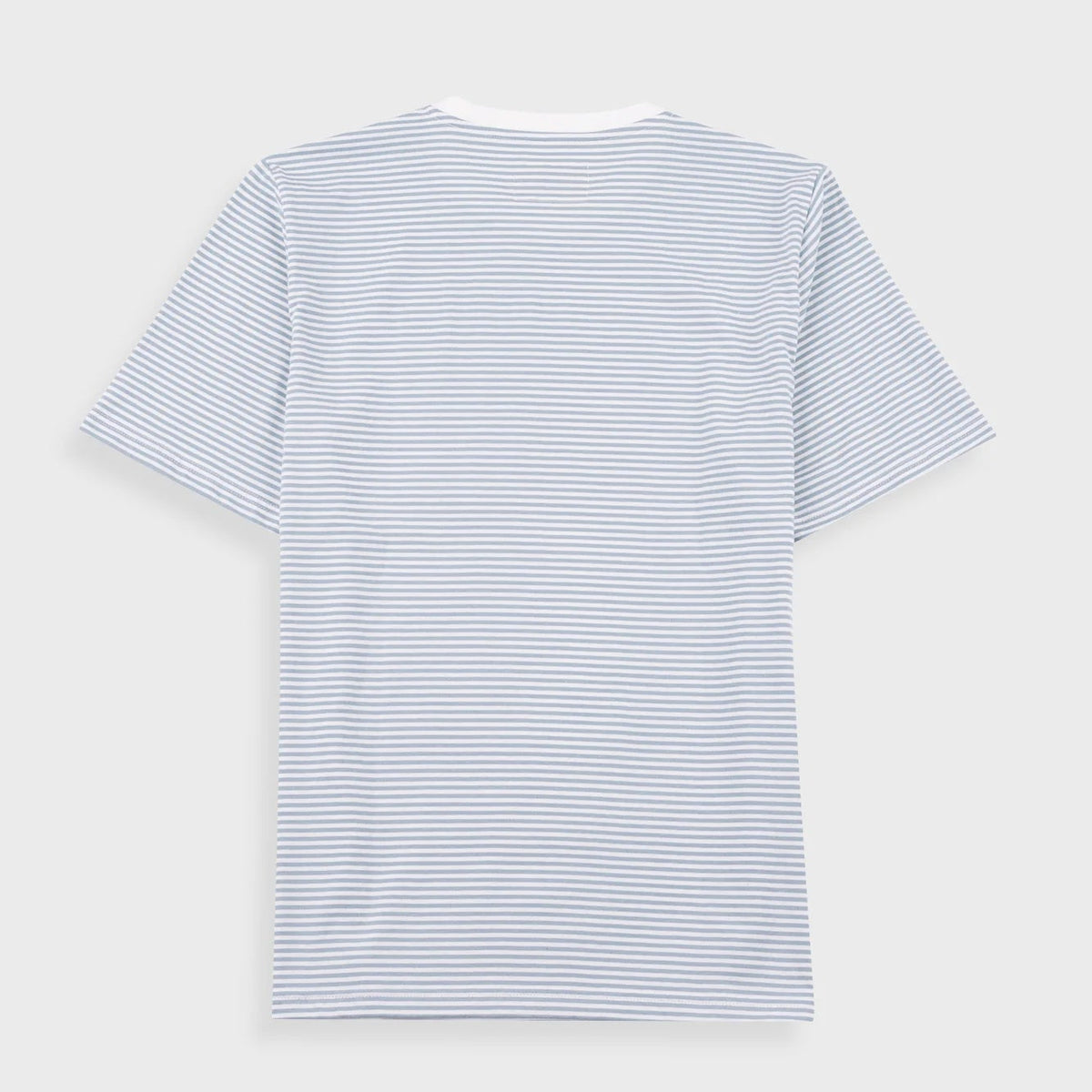 Folk 1X1 Stripe T-Shirt - Blue Oxide / Ecru