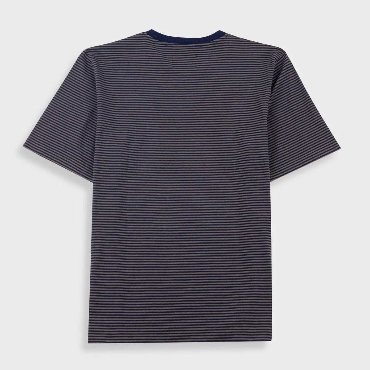 Folk 1X1 Stripe T-Shirt - Navy / Olive