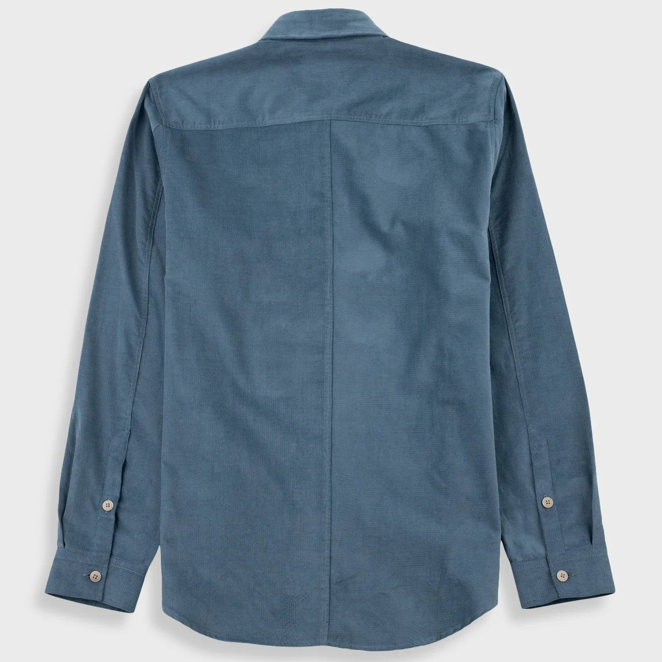 Folk Direction Babycord Shirt - Blue Oxide