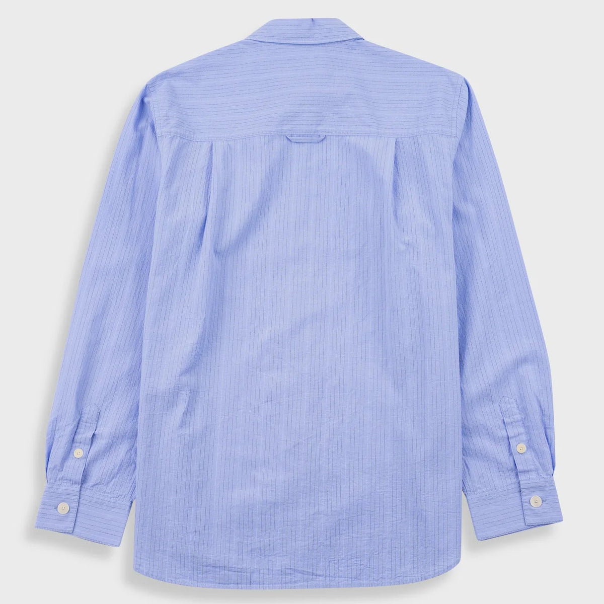 Folk Easy Fit Shirt - Blue Fine Stripe