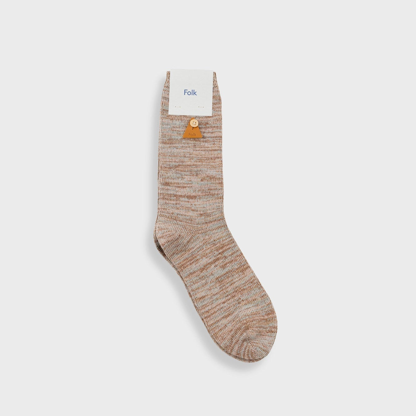 Folk Melange Sock - Soft Clay Mix