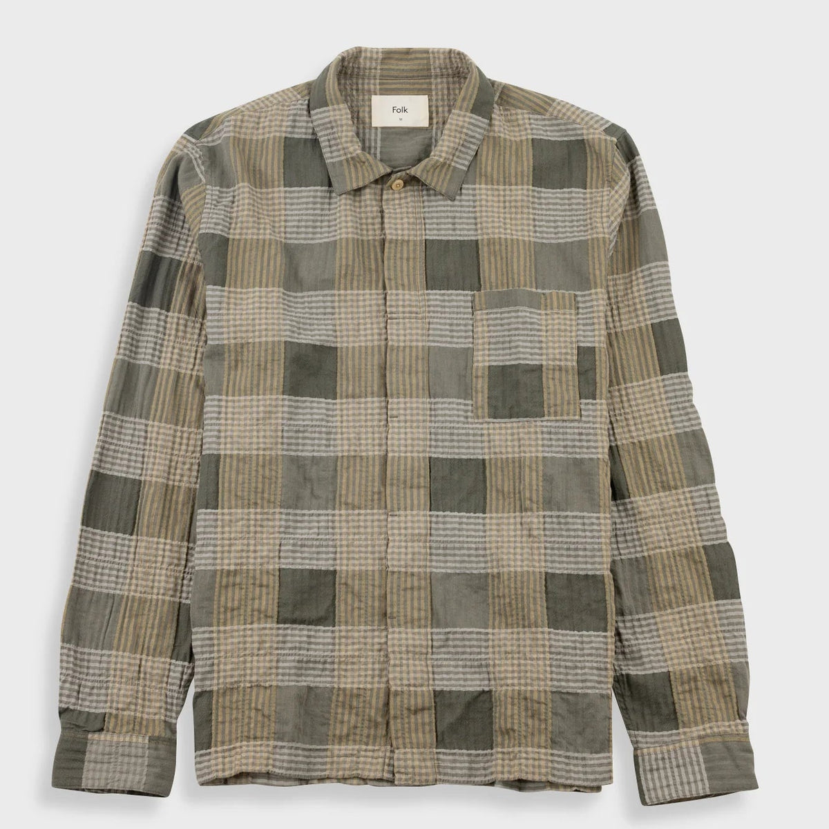 Folk Patch Shirt - Sage