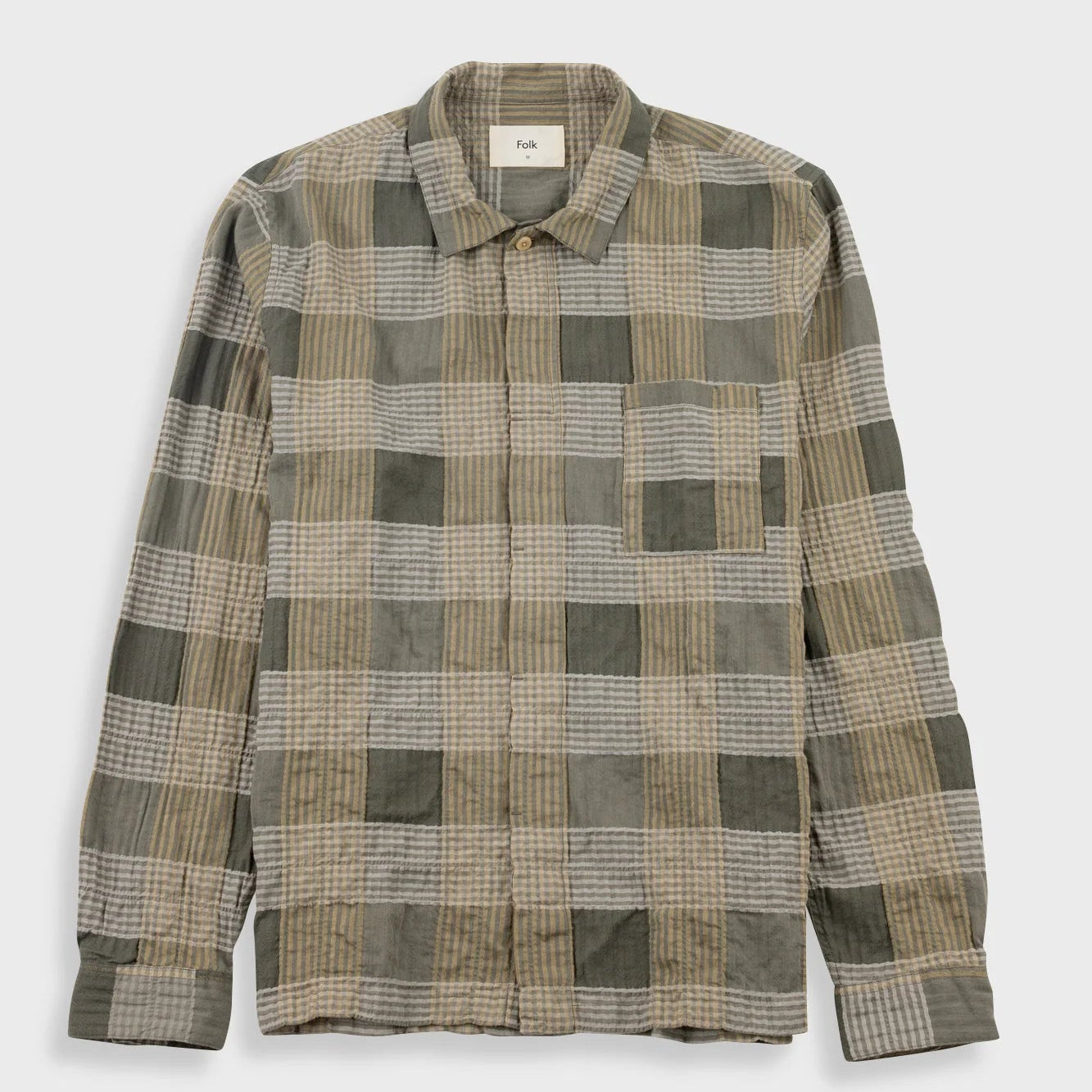 Folk Patch Shirt - Sage