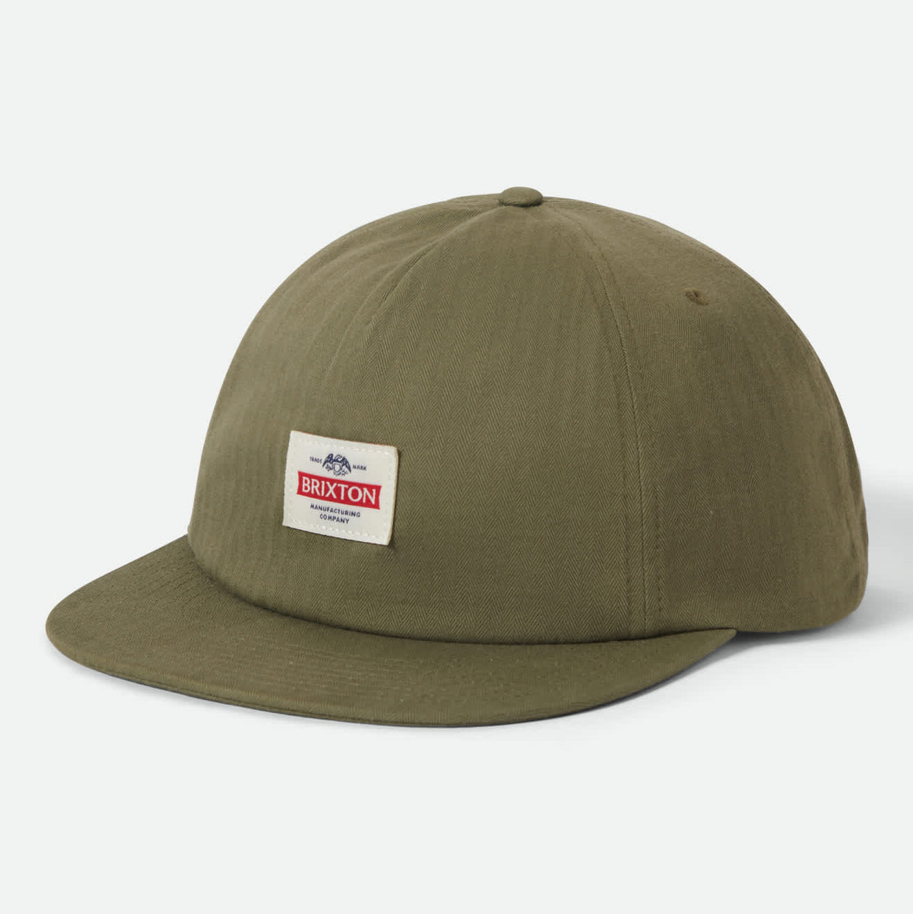 Brixton Pinnacle Snapback - Washed Olive Green