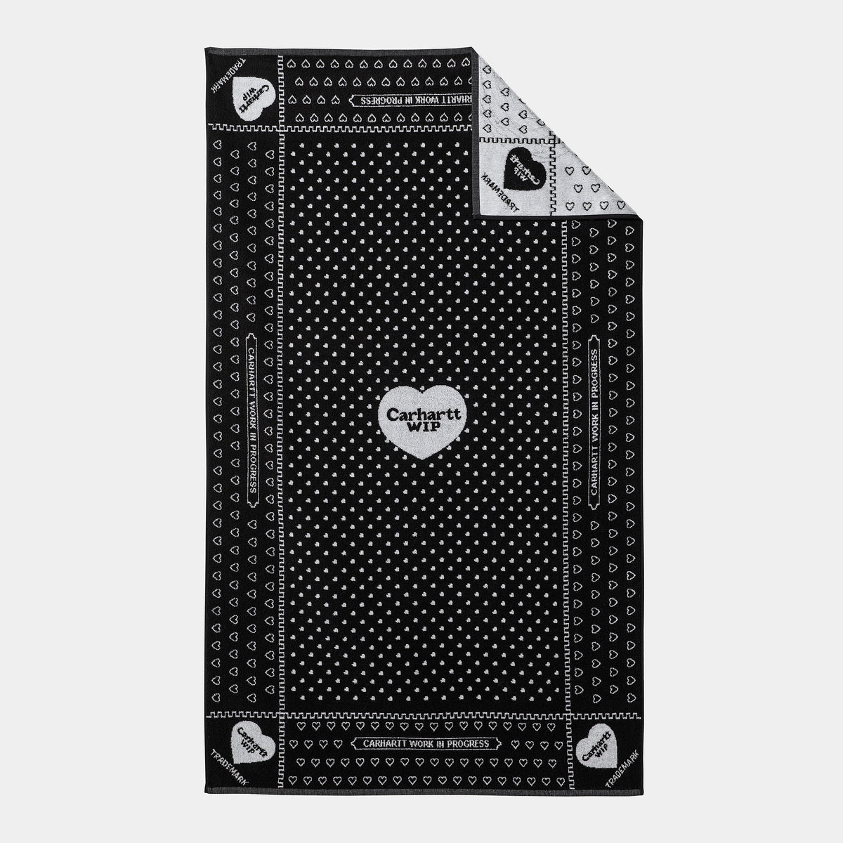 Carhartt WIP Heart Bandana Towel - Black