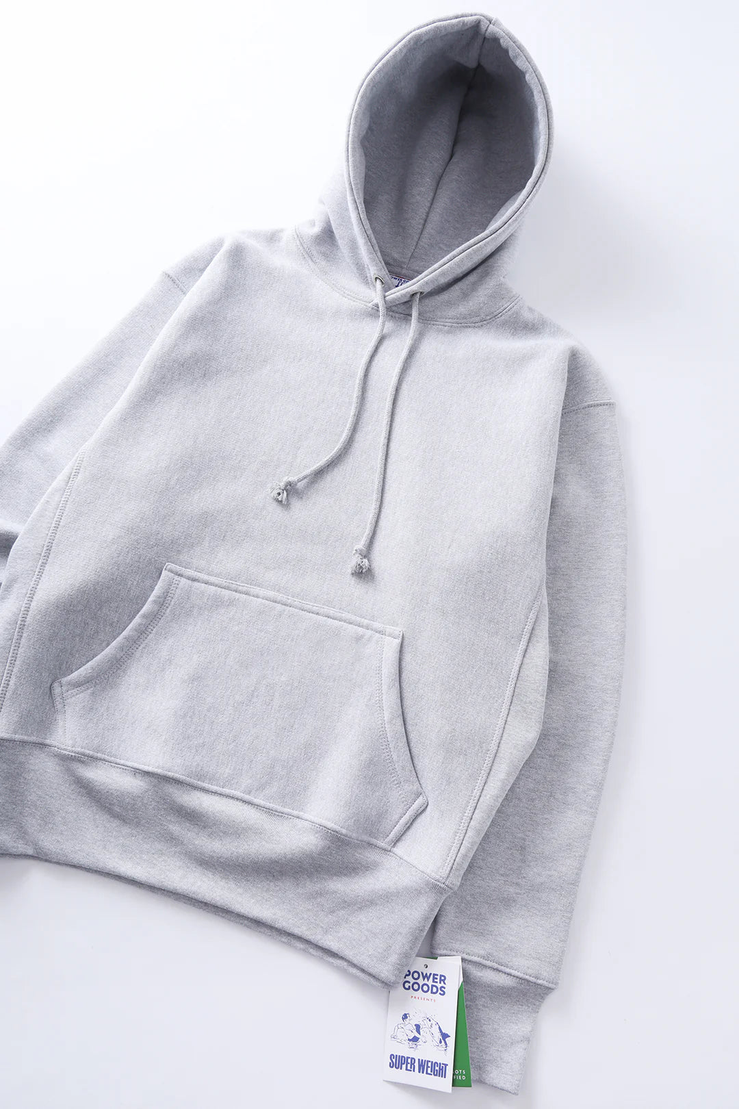 Power Goods Super Weight Hoodie - Heather Grey