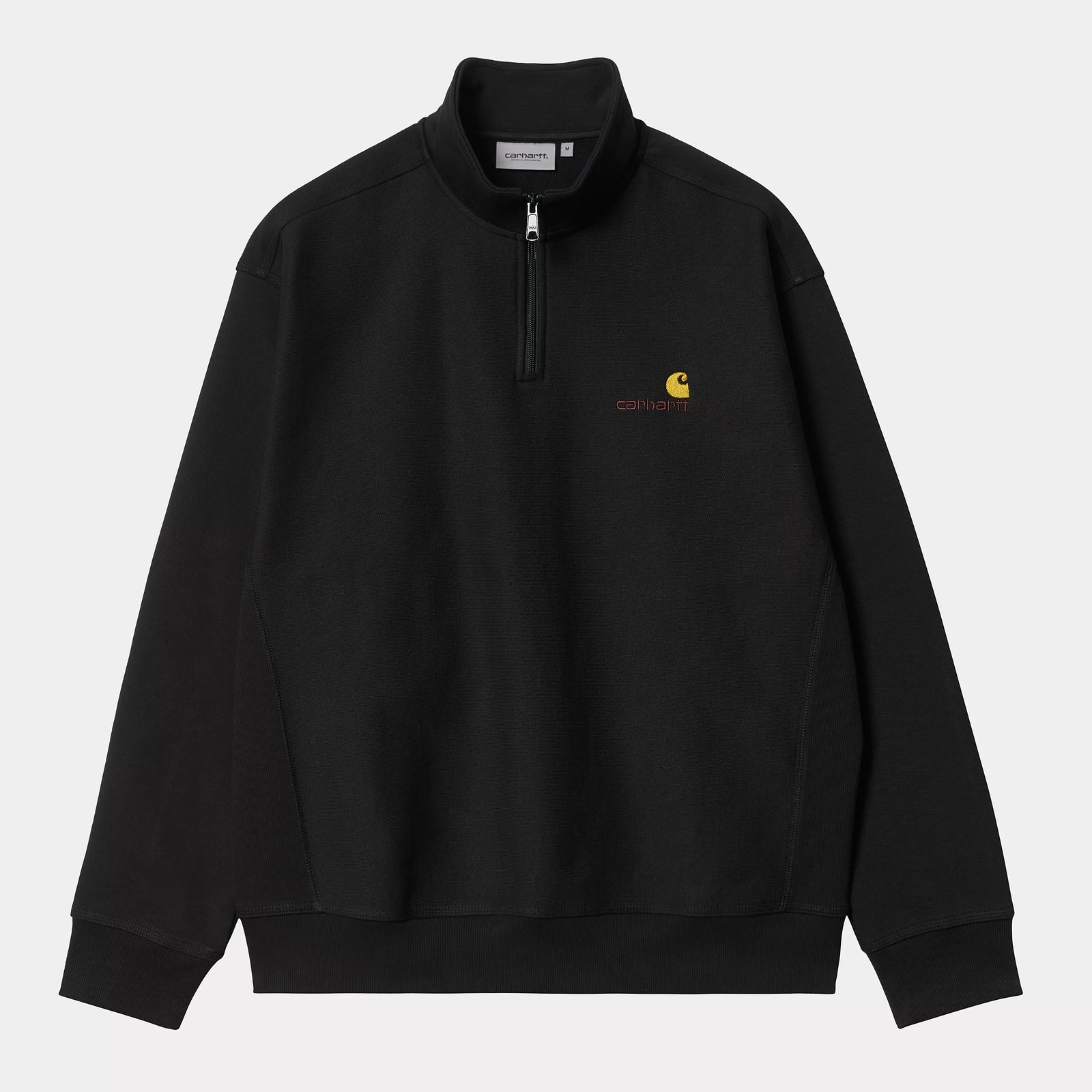 Carhartt WIP 1/2 Zip American Sweat - Black