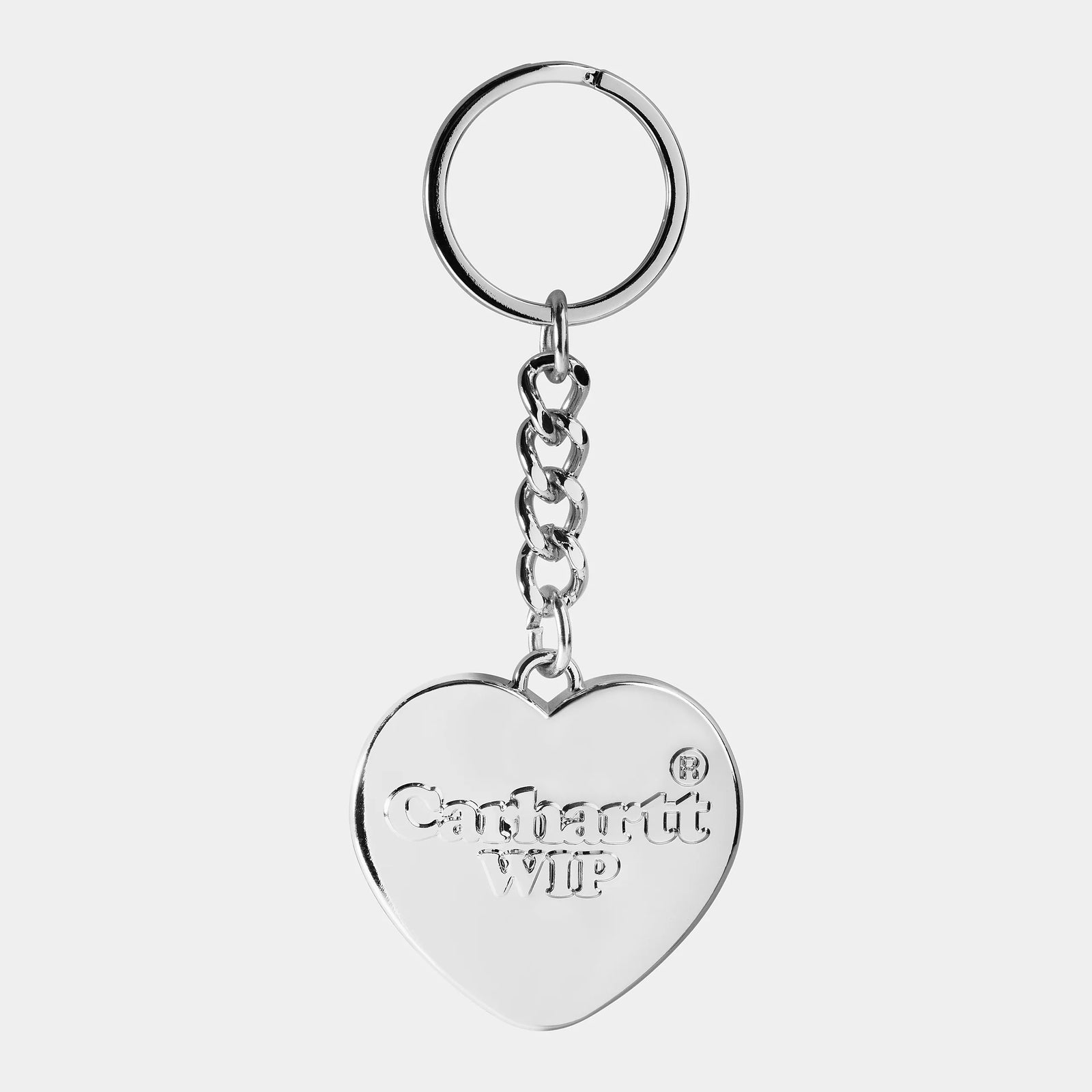 Carhartt WIP Heart Keychain - Silver