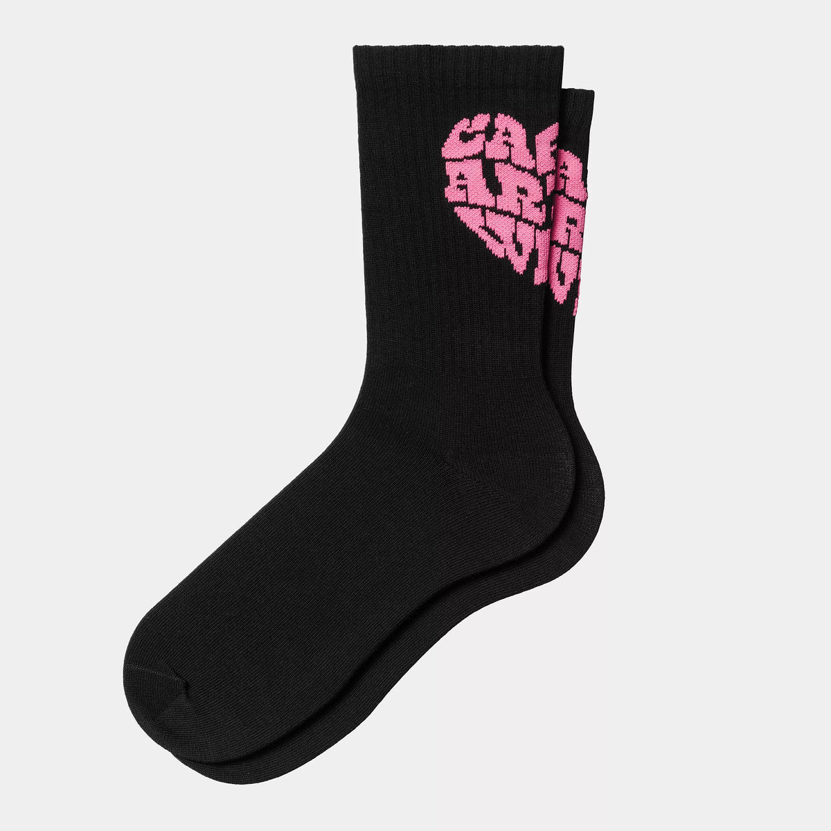 Carhartt WIP Heartbreaker Socks - Black / Lumo Pink