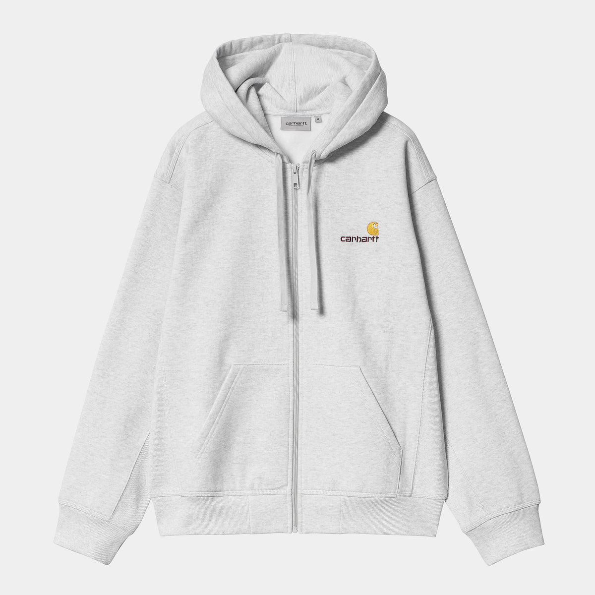 Carhartt WIP Hooded American Script Jacket - Ash Heather
