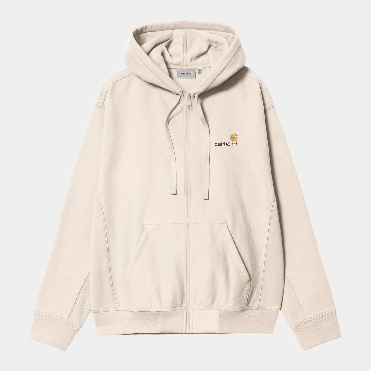 Carhartt WIP Hooded American Script Jacket - Moonbeam