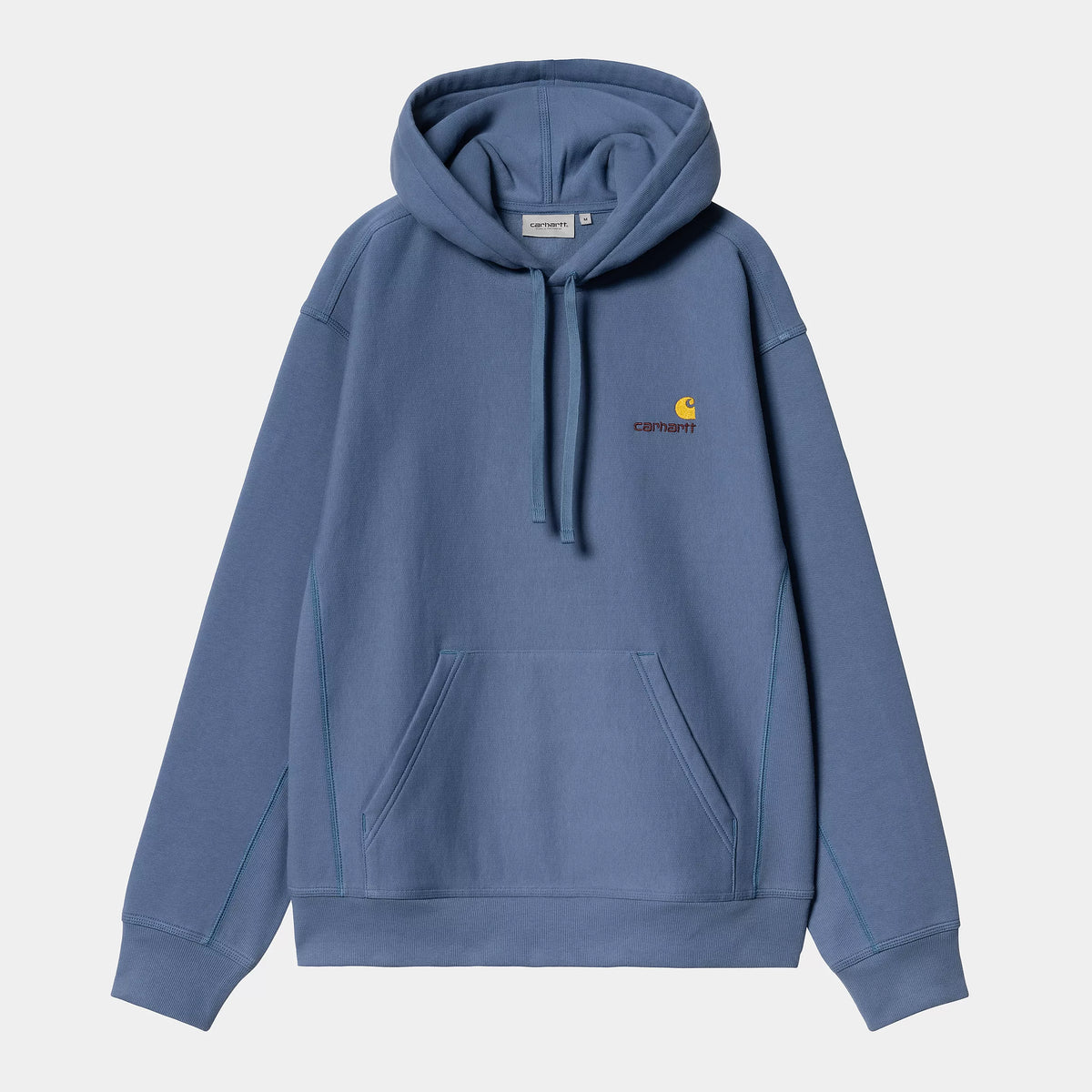 Carhartt WIP Hooded American Script Sweat - Blue Iris