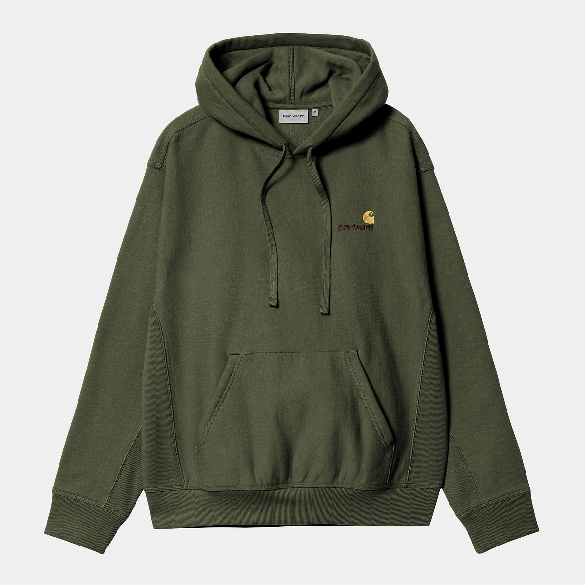 Carhartt WIP Hooded American Script Sweat - Tarragon