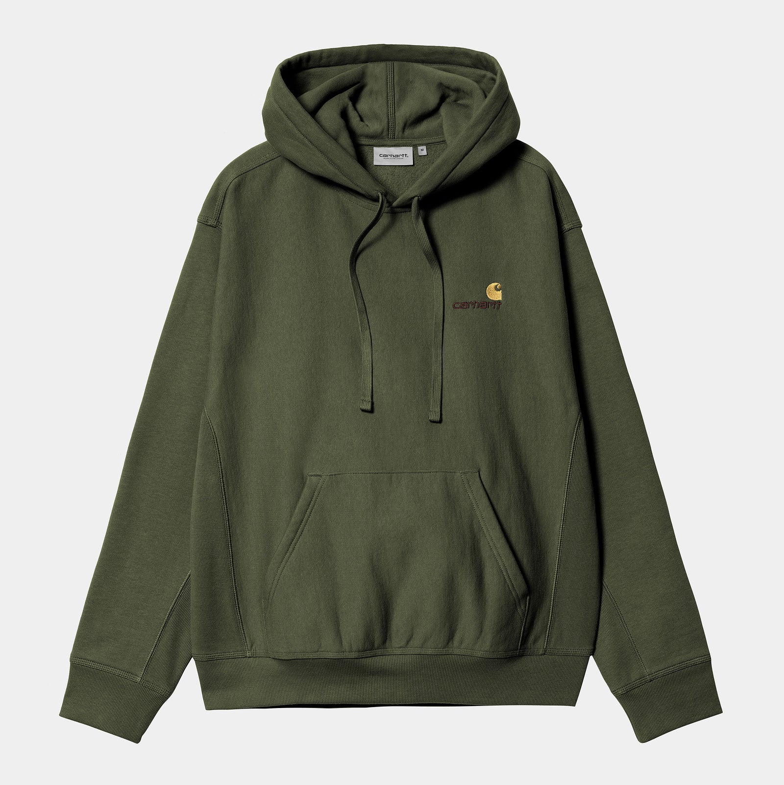 Carhartt WIP Hooded American Script Sweat - Tarragon