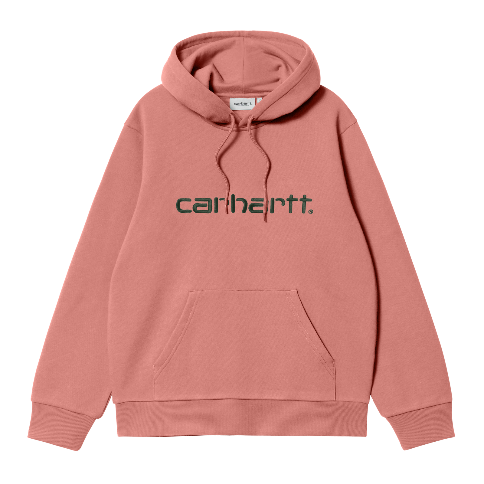 Carhartt WIP Hooded Carhartt Sweat - Dusty Rose / Sycamore Tree