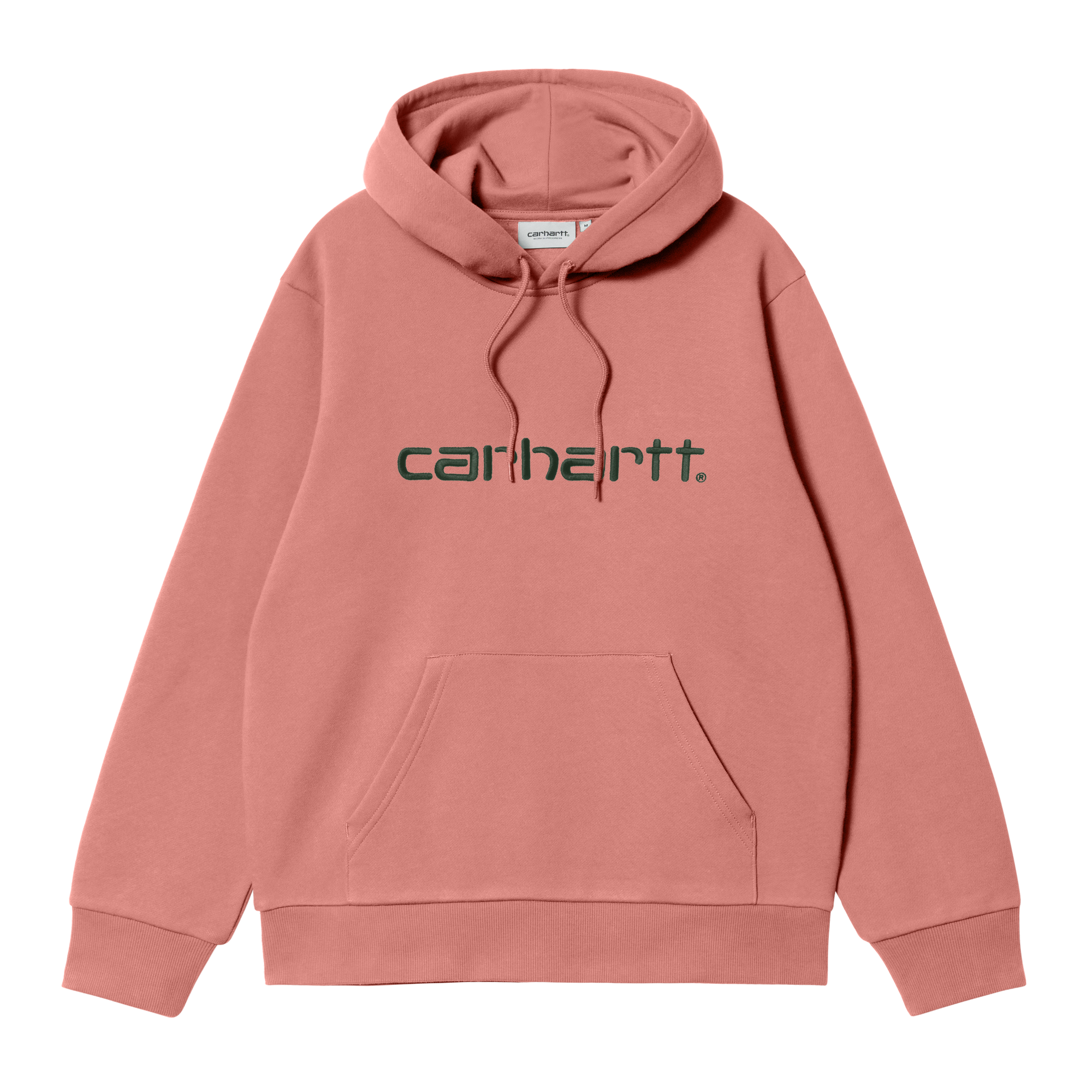 Carhartt WIP Hooded Carhartt Sweat - Dusty Rose / Sycamore Tree