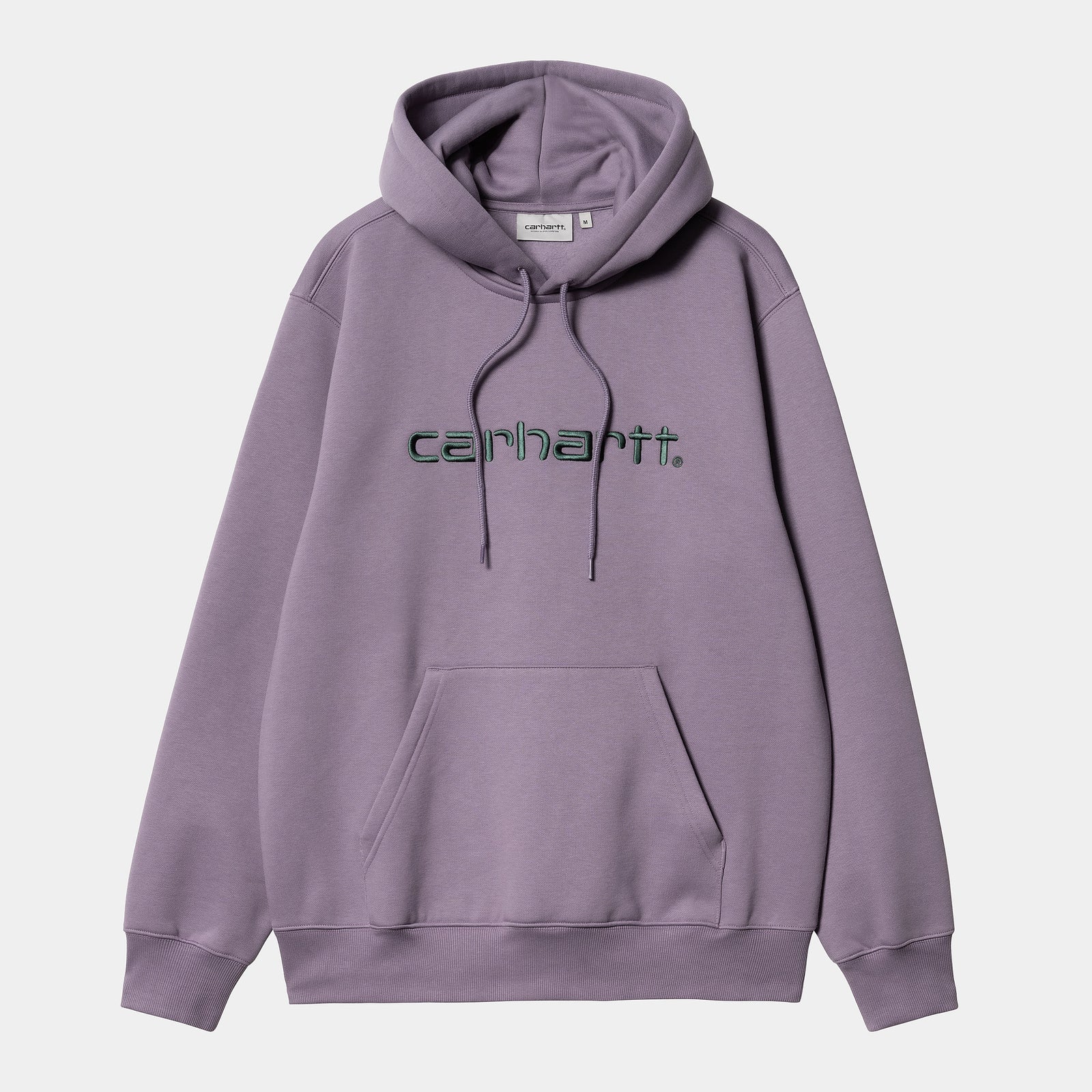 Carhartt WIP Hooded Carhartt Sweat - Glassy Purple / Discovery Green