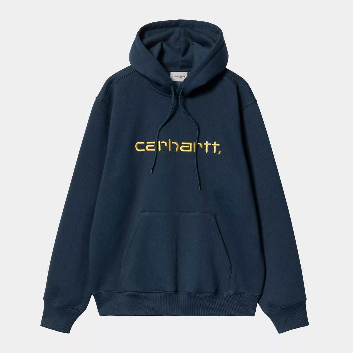 Carhartt WIP Hooded Carhartt Sweat - Ink / Air Yellow
