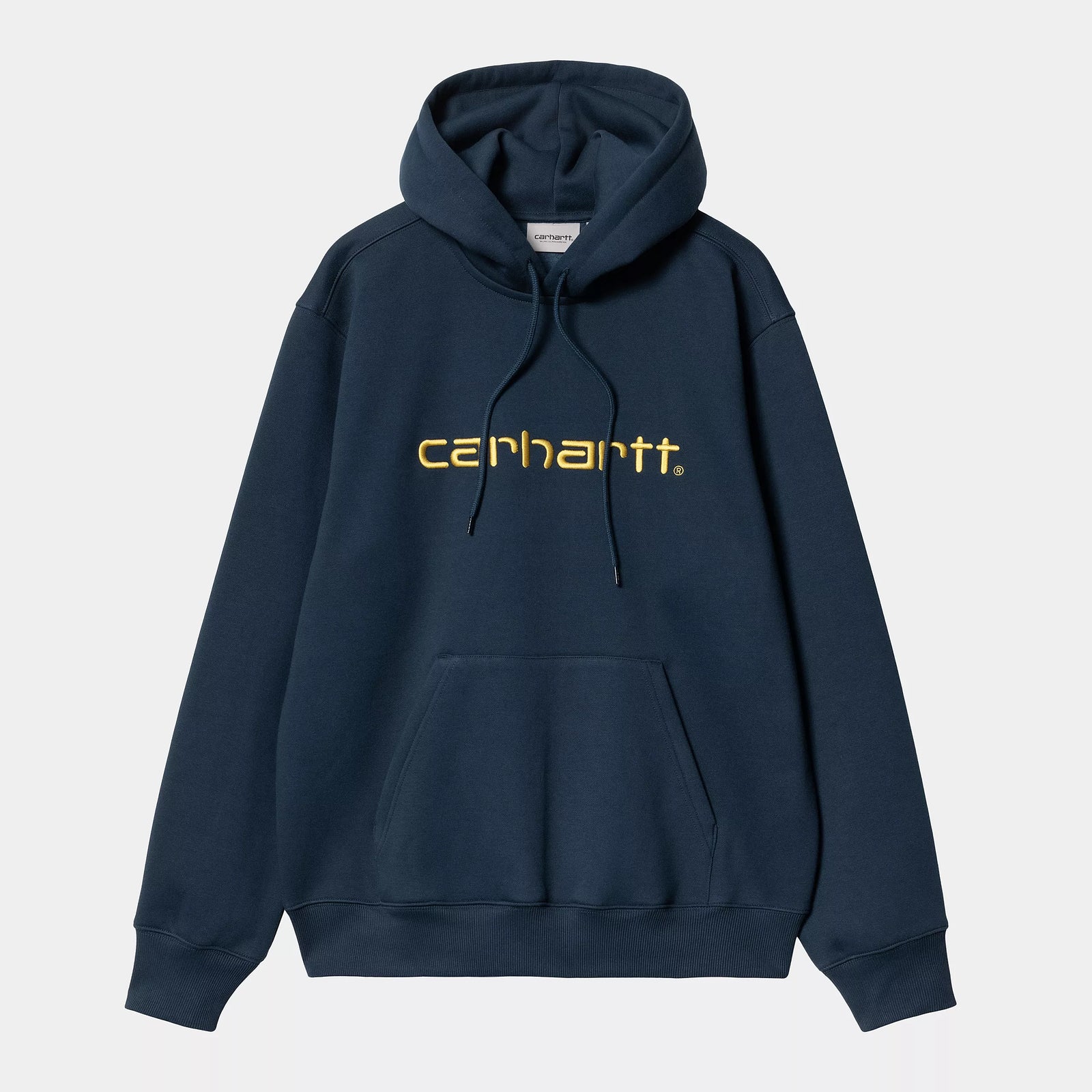 Carhartt WIP Hooded Carhartt Sweat - Ink / Air Yellow