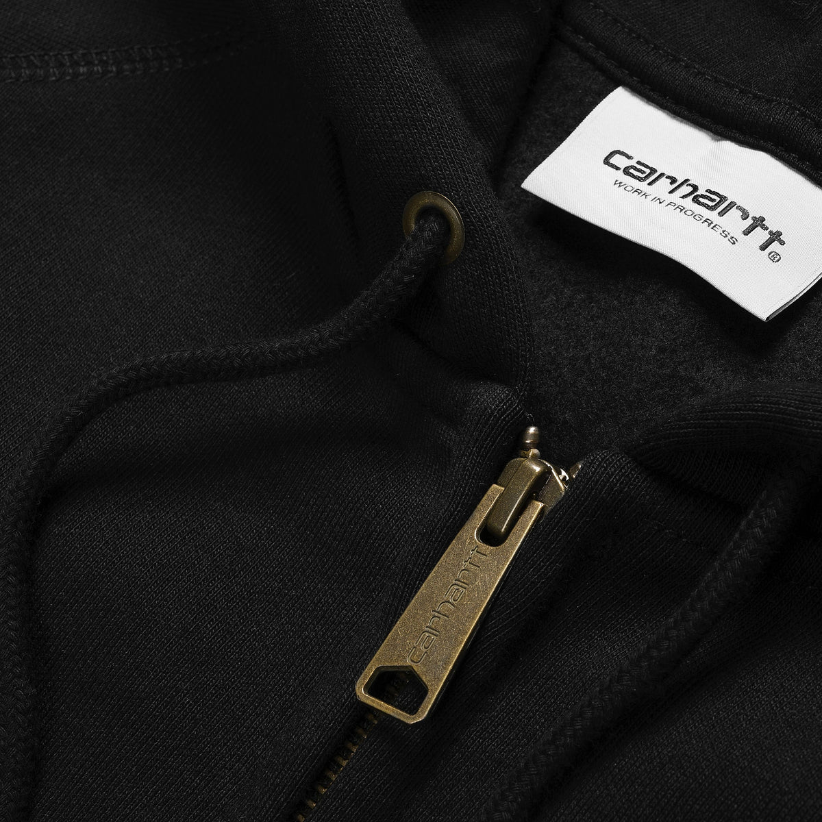 Carhartt WIP Hooded Chase Jacket - Black / Gold