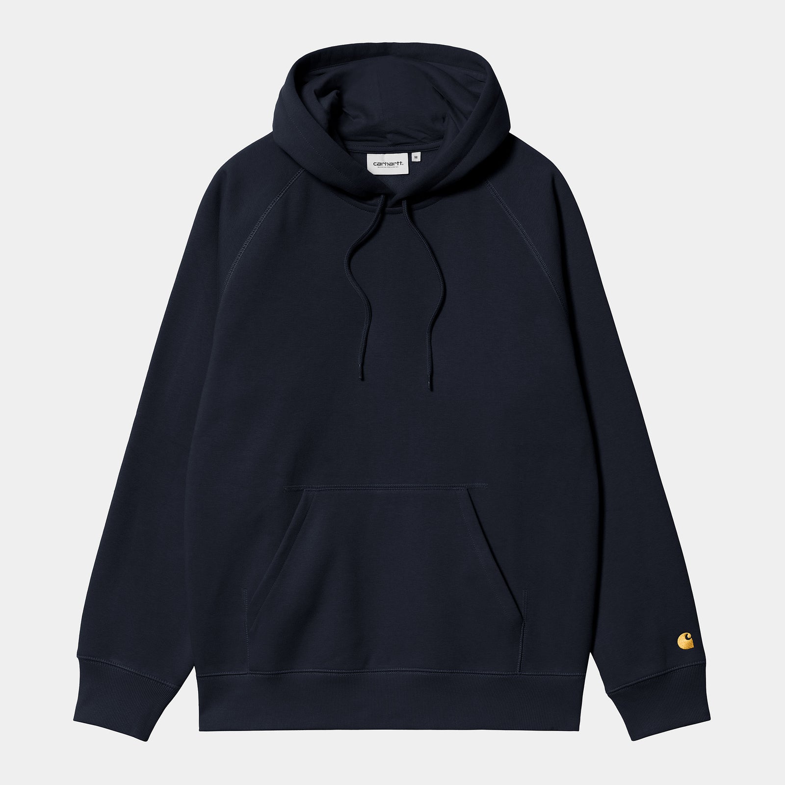 Carhartt WIP Hooded Chase Sweat - Dark Navy / Gold