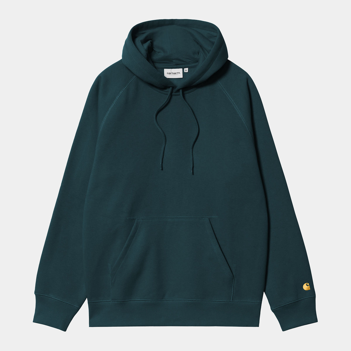 Carhartt WIP Hooded Chase Sweat - Duck Blue / Gold