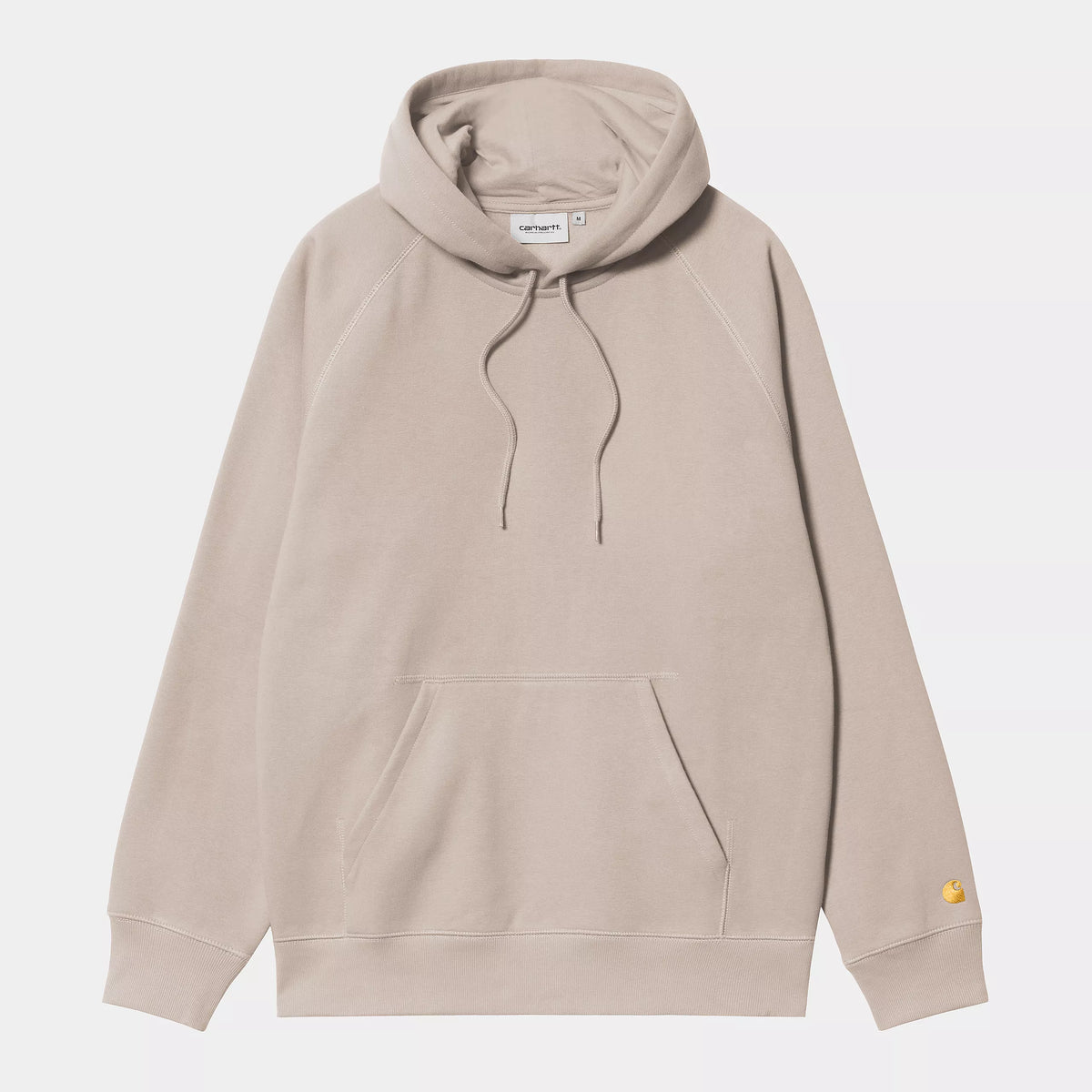 Carhartt WIP Hooded Chase Sweat - Dusky Beige / Gold
