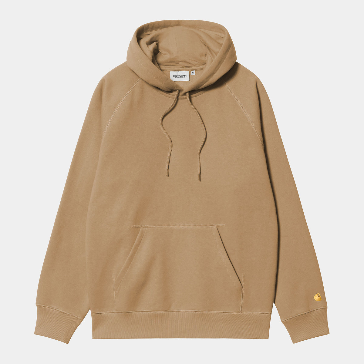 Carhartt WIP Hooded Chase Sweat - Peanut / Gold