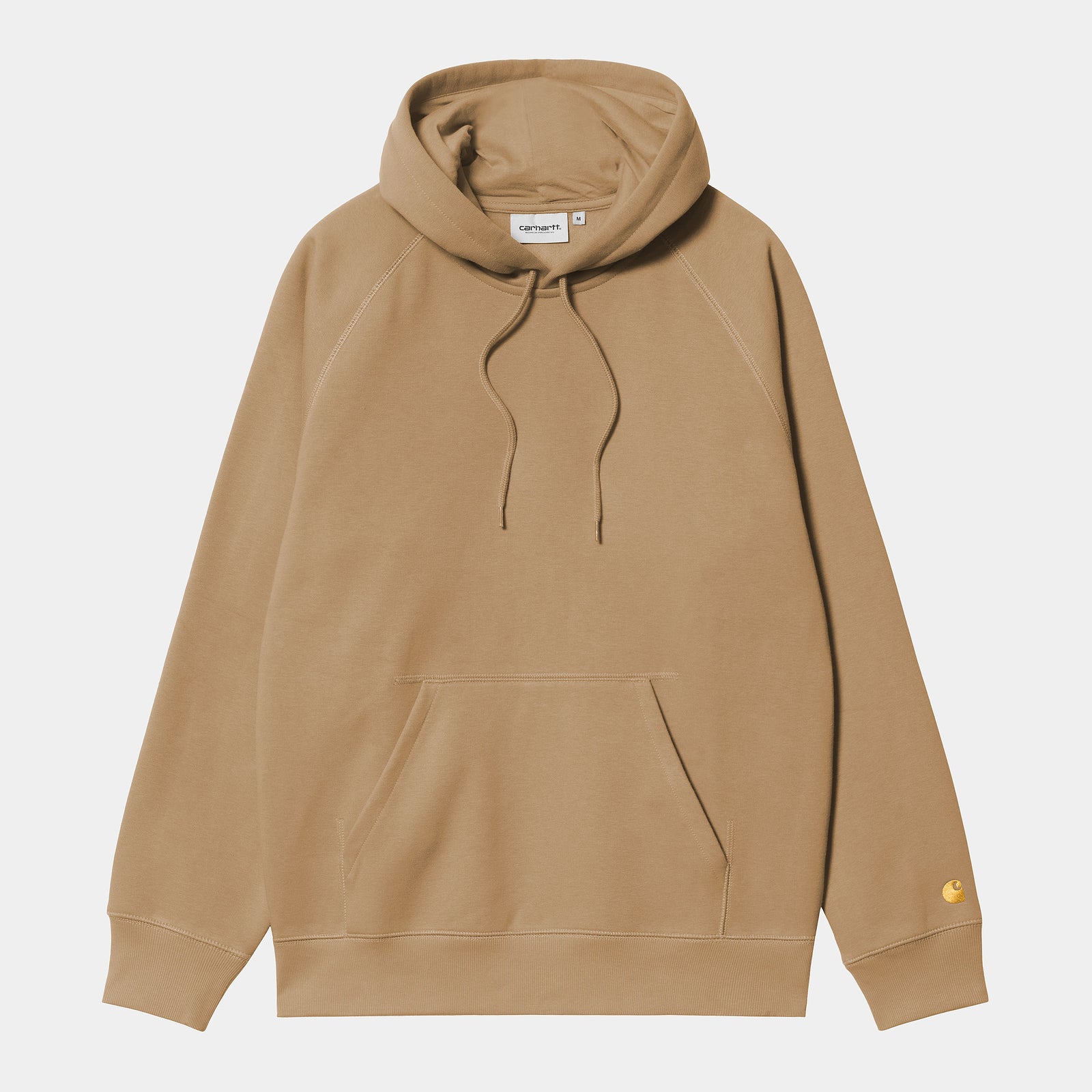 Carhartt WIP Hooded Chase Sweat - Peanut / Gold