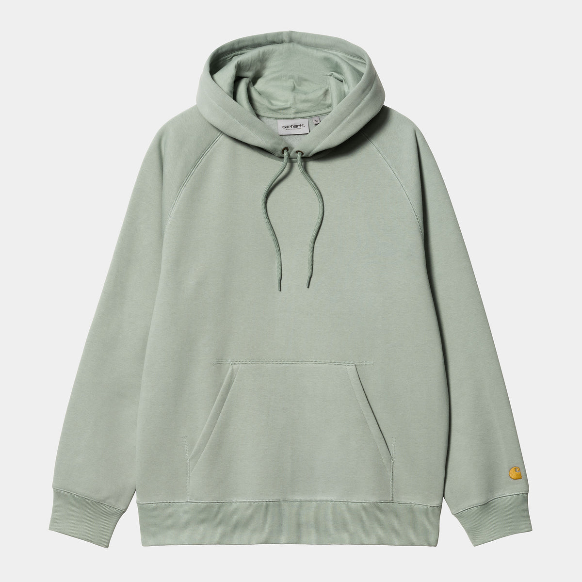 Carhartt WIP Hooded Chase Sweat - Glassy Teal / Gold