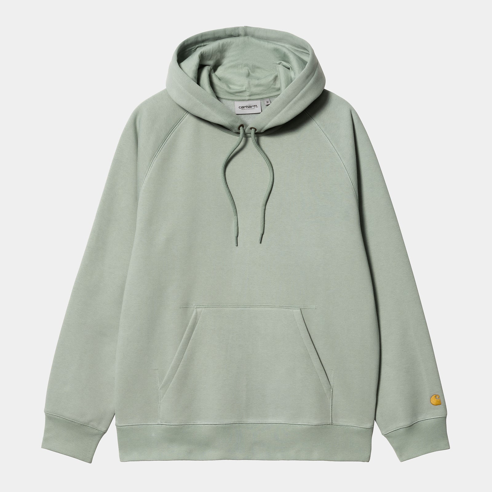 Carhartt WIP Hooded Chase Sweat - Glassy Teal / Gold
