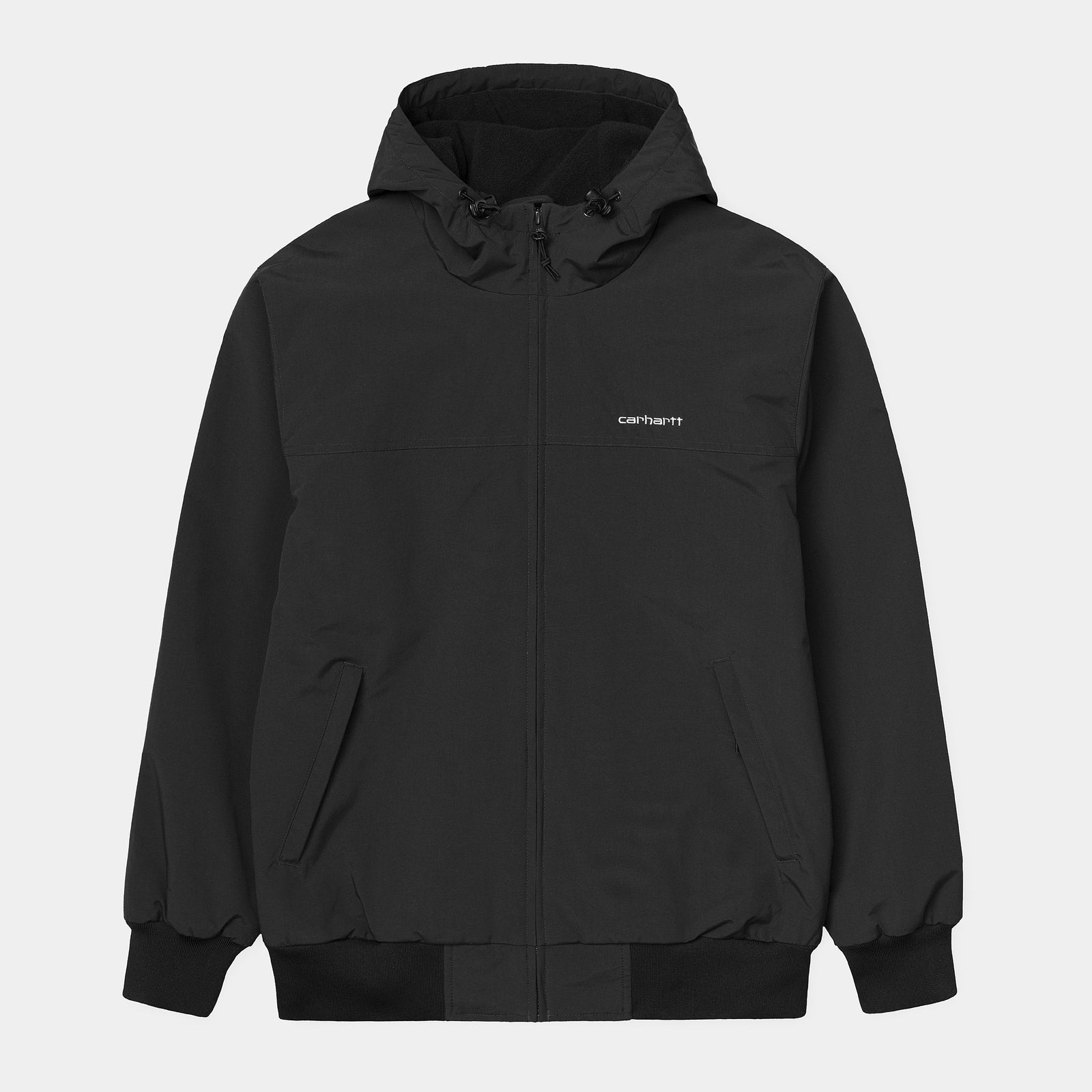 Carhartt WIP Hooded Sail Jacket - Black / White