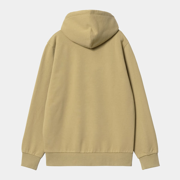 Buy the Carhartt WIP Hooded Script Embriodery Sweat - Agate / White ...