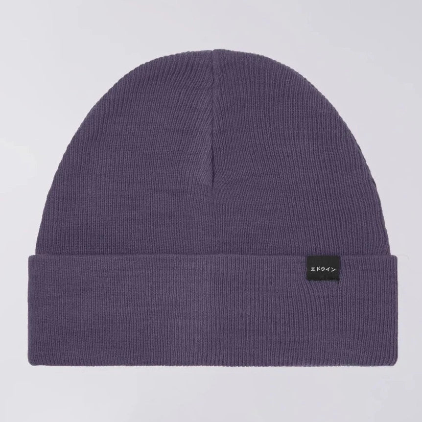 Edwin Watch Cap Beanie - Purple Plumeria