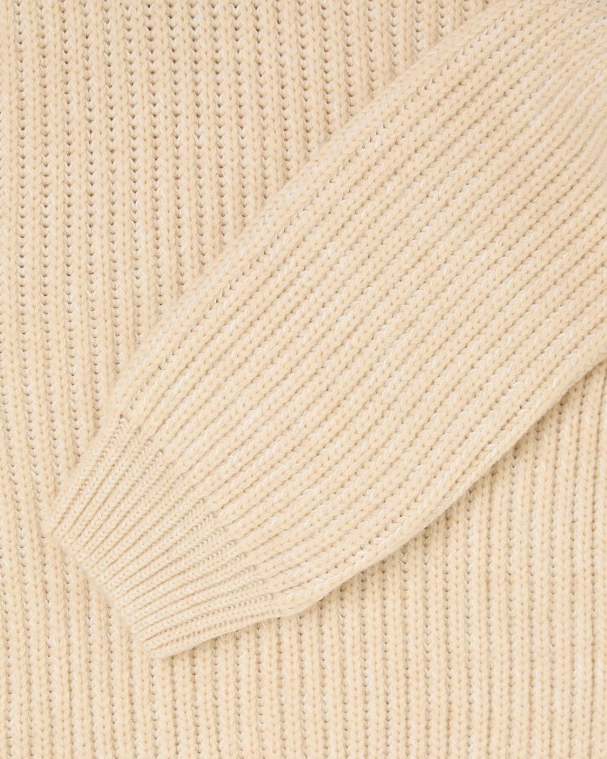 Edwin Roni High Collar Knit - Beige